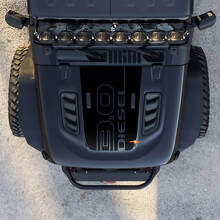 Hood 3.0 Diesel Jeep Grafik Vinyl -Aufkleber Aufkleber
 3