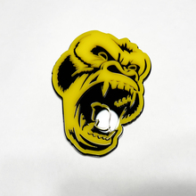 Benutzerdefinierte 3D -Abzeichen wütender Gorilla Fender Heckklappe Frontgrill Abzeichen Emblem schwarz und gelb
 2