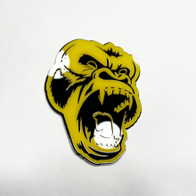 Benutzerdefinierte 3D -Abzeichen wütender Gorilla Fender Heckklappe Frontgrill Abzeichen Emblem schwarz und gelb
 3