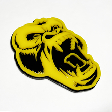 Benutzerdefinierte 3D -Abzeichen wütender Gorilla Fender Heckklappe Frontgrill Abzeichen Emblem schwarz und gelb
 4