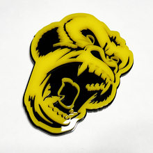 Benutzerdefinierte 3D -Abzeichen wütender Gorilla Fender Heckklappe Frontgrill Abzeichen Emblem schwarz und gelb
 6