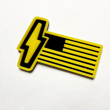 Ford 150 Lightning US Flag 3D Abzeichen - benutzerdefinierte Kotflügelzeichen Emblem gelb und schwarz
 5