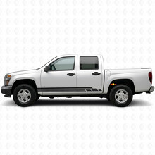 Geschichtete Lichtleisten und Schweller-Vinylstreifen für Chevrolet Colorado 1. Generation 2004-2012_2