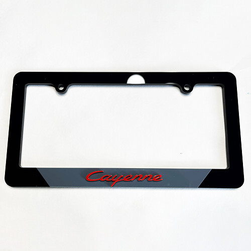 Porsche Cayenne Fahrzeugkennzeichenabdeckungen Frames Dekor
 1