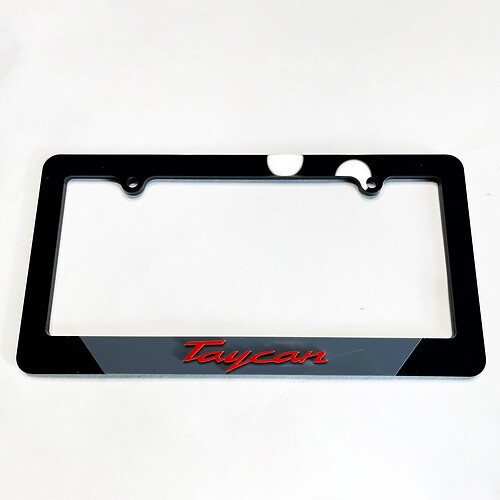 Porsche Taycan Fahrzeugkennzeichenabdeckungen Frames Dekor
