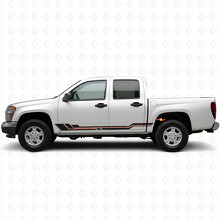 Parallele Akzent-Tür- & Schweller-Vinylstreifen für Chevrolet Colorado 1. Generation 2004-2012_2