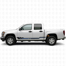 Parallele Akzent-Tür- & Schweller-Vinylstreifen für Chevrolet Colorado 1. Generation 2004-2012_3