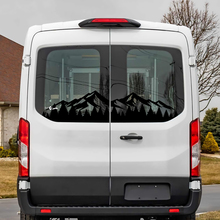 Ford Transit Heckscheibengebirge Wald -Vinyl -Aufkleber Aufkleber
 2