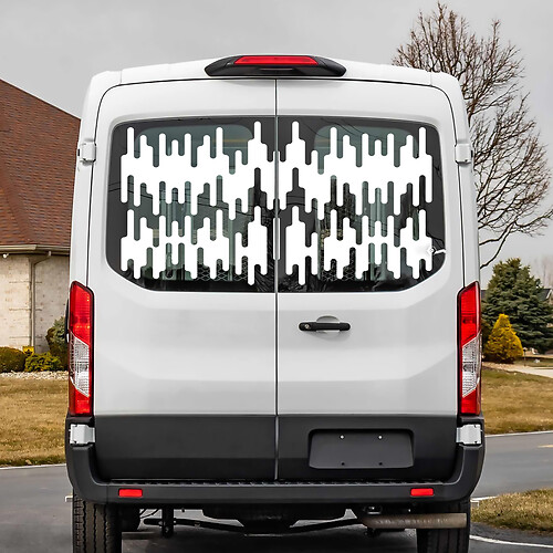 Ford Transit Heckscheibengrafik Vinyl -Aufkleber Aufkleber

