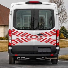 Ford Transit Heck karierte Grafik -Vinyl -Aufkleber aufklebern
 3