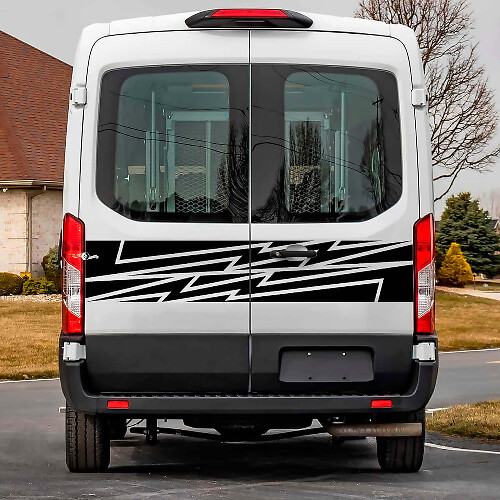 Lightning Hecktür-Grafik Vinyl-Aufkleber für Ford Transit