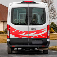 Abstrakte Grafiken Hecktüren Vinyl-Aufkleber 3 für Musclecar Transit 3