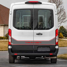 Transit Beschriftung Linie Hecktüren Grafiken Vinyl Aufkleber Sticker 4 für Musclecar Transit 2