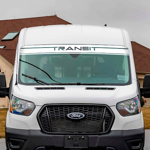Transit Schriftzug Windschutzscheiben-Streifen Vinyl-Aufkleber für Ford Transit