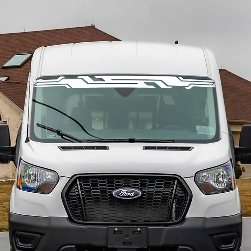 Ford Transit Stripes Windschutzscheibe Vinyl Aufkleber 2
