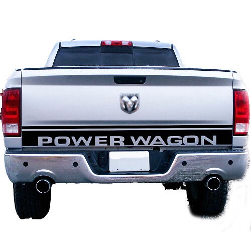 Dodge Ram 1500 Power Wagon Truck Heckklappe Akzent Vinyl Graphics Streifen Aufkleber Aufkleber 2
