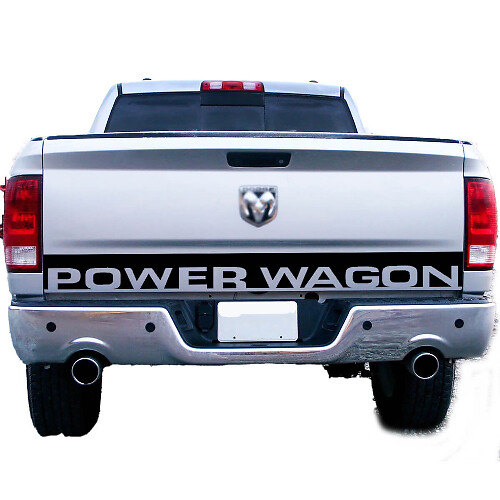 Power Wagon Letter Line Truck Heckklappen-Akzent Vinyl-Grafik-Aufkleber für Dodge Ram 1500