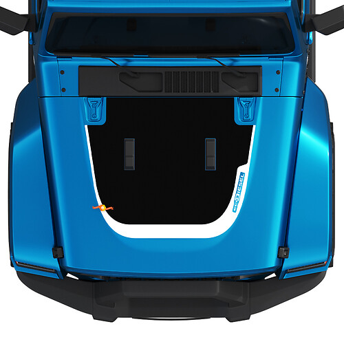 Hood Ecodiesel Jeep Grafik Vinyl -Aufkleber Aufkleber
