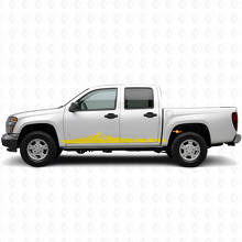 Berg-Topografische Tür- und Schwellerleistenvinylstreifen für Chevrolet Colorado 1. Generation 2004-2012_3