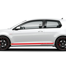 Aufkleber -Aufkleber Streifen Sportseiten -Tür -Rennsport -Design Kit für Volkswagen Golf MK4 MK5 MK6 MK7 GTI R32 SENDING
 3