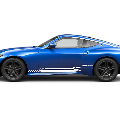 Seiten-Flaggenmuster-Streifen-Aufklebersatz 2 für Nissan Z Sport