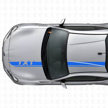 Custom Racing Motorhauben- & Dachstreifen Vinyl-Aufkleber-Set für Subaru BRZ_2