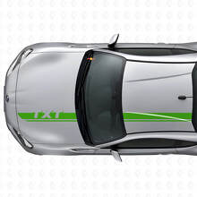 Custom Racing Motorhauben- & Dachstreifen Vinyl-Aufkleber-Set für Subaru BRZ_3