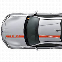 Custom Racing Motorhauben- & Dachstreifen Vinyl-Aufkleber-Set für Subaru BRZ_4