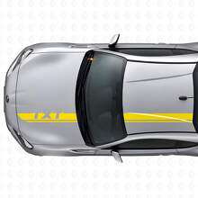 Custom Racing Motorhauben- & Dachstreifen Vinyl-Aufkleber-Set für Subaru BRZ_5