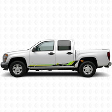 Retro Mountain Wave Tür- & Schweller-Vinylstreifen für Chevrolet Colorado 1. Generation 2004-2012_3