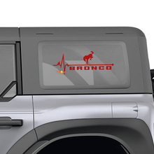 Ford Bronco Heckseitenfenster Herzpuls Liebe Grafikabziehbilder
 2
