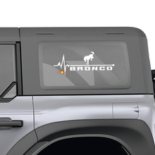 Ford Bronco Heckseitenfenster Herzpuls Liebe Grafikabziehbilder
 3