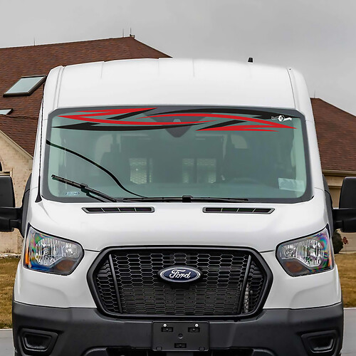 Ford Transit Tribal Stripes Windschutzscheibe Vinyl -Aufkleber 3
