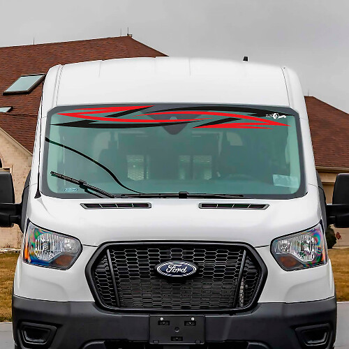 Tribal Windshield Streifen Vinyl-Aufkleber 3 für Ford Transit
