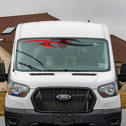 Ford Transit Tribal Stripes Windschutzscheibe Vinyl -Aufkleber 4
