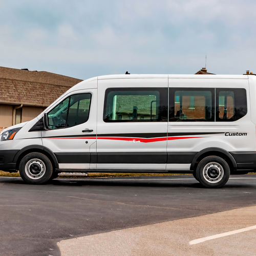 Musclecar Transit Stripes Seitentüren Grafik Vinyl Aufkleber 2
