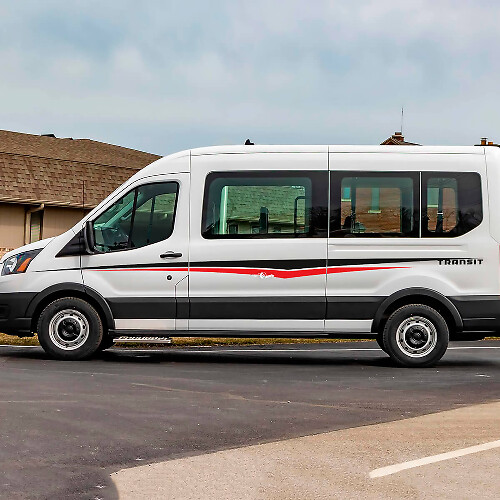 Ford Transit Stripes Seitentüren Grafik Vinyl Aufkleber 2
