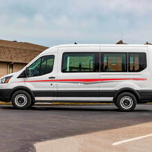 Ford Transit Stripes Seitentüren Grafik Vinyl Aufkleber 2
 2