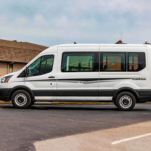 Custom Split Line Stripe Pair — Vinylaufkleber (Seite, Tür) für Ford Transit_3
