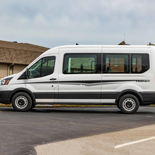 Ford Transit Stripes Seitentüren Grafik Vinyl Aufkleber 2
 3