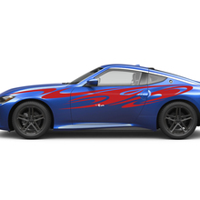 Seiten abstrakte Grafik Türen Aufkleber Kit für Nissan Z Sport
 3