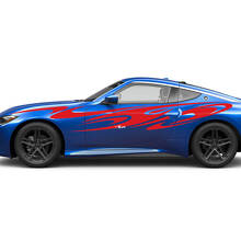 Seiten abstrakte Grafik Türen Aufkleber Kit für Nissan Z Sport
 3