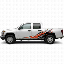 Abgenutzte Splash-Tür- und Ladebett-Seitliche Vinylstreifen für Chevrolet Colorado 1. Gen 2004-2012_2