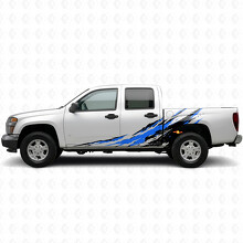 Abgenutzte Splash-Tür- und Ladebett-Seitliche Vinylstreifen für Chevrolet Colorado 1. Gen 2004-2012_3