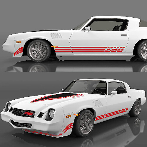Retro Vintage Decals Sticker Stripes Kit für 1980 1981 Chevrolet Camaro Z28
 1