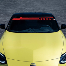 Windschutzscheibenstreifen -Aufkleber für Nissan
 3