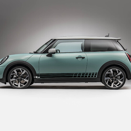 Seitenrennstreifen-Grafik-Aufkleber für Mini Cooper S
