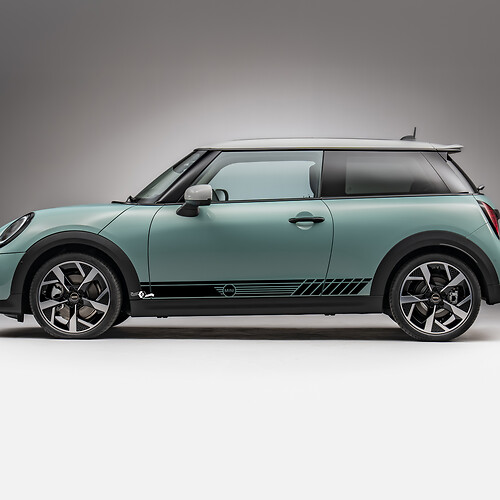 Seitenrennstreifen Grafik -Aufkleber für Mini Cooper S
