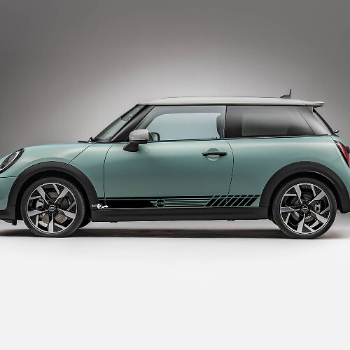 Seitenrennstreifen Grafik -Aufkleber für Mini Cooper S
