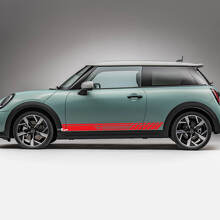 Seitenrennstreifen Grafik -Aufkleber für Mini Cooper S
 3